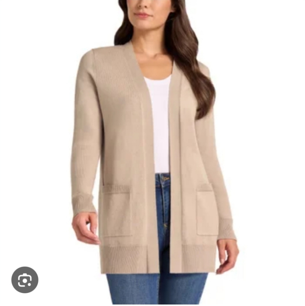 NWT Matty M Beige Cardigan ~ Size M
